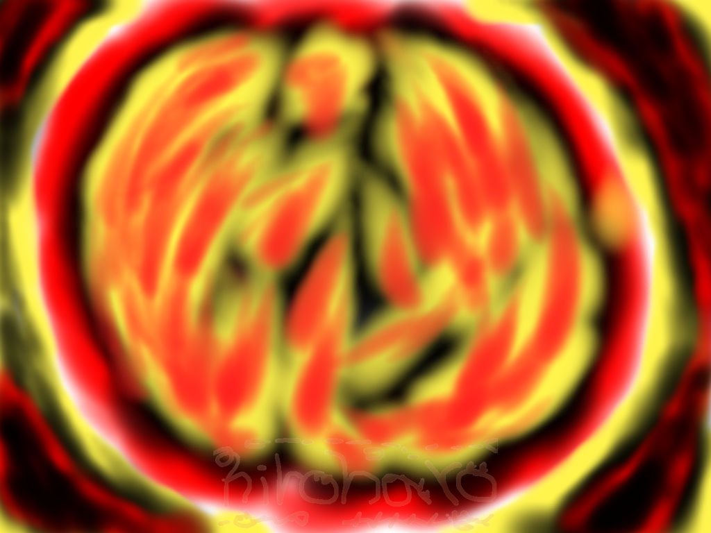 脳のような感情のような抽象的な絵