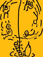 トラウマとかPTDS、背骨や神経系あたりの場所へのフォーカシング絵2